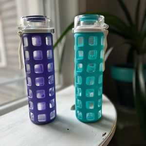 Glass Water Bottles (set of 2)